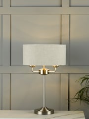 Laura Ashley Chrome Sorrento Table Lamp - Image 1 of 4