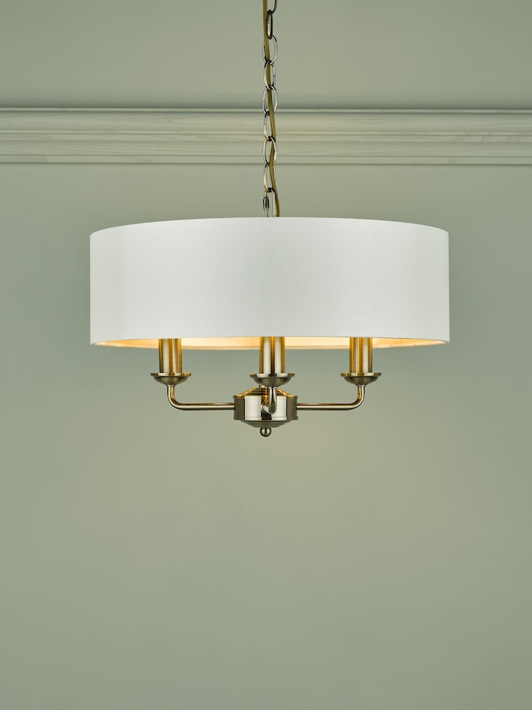 Laura Ashley Brass Sorrento Ceiling Light - Image 2 of 5 Laura Ashley Brass Sorrento Ceiling Light - Image 2 of 5