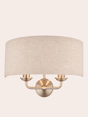 Laura Ashley Satin Nickel Sorrento Wall Light - Image 3 of 5