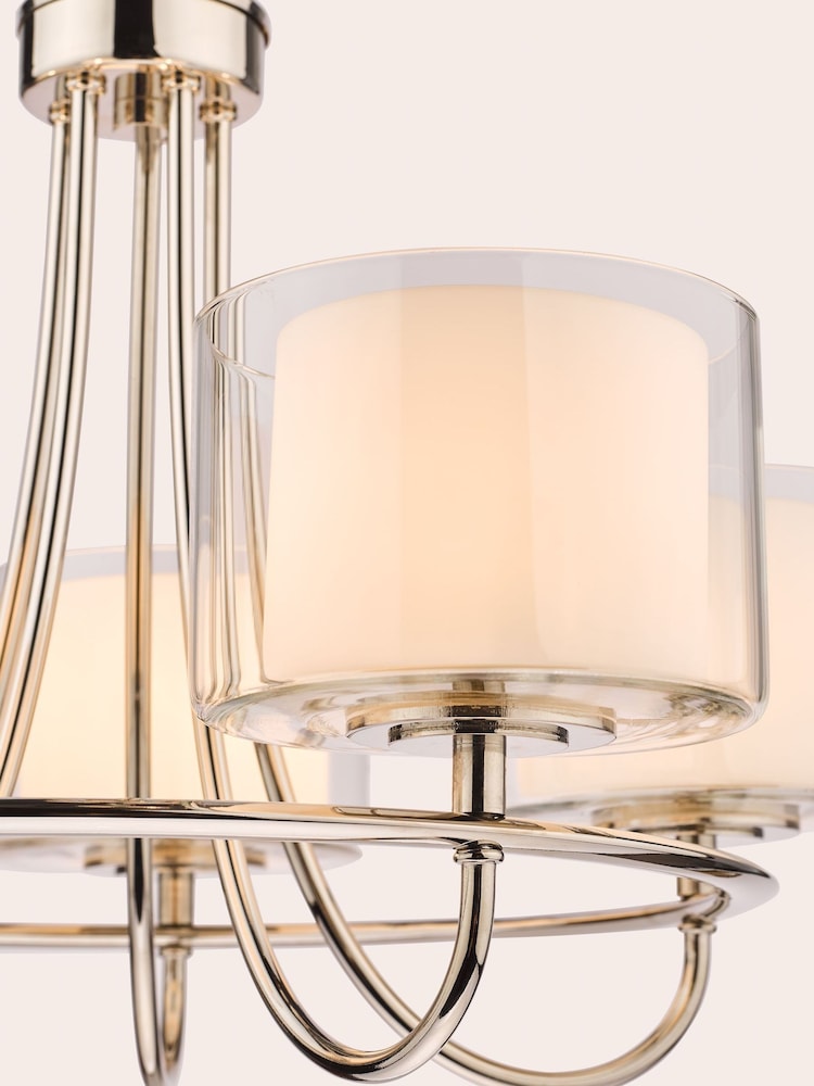 Laura Ashley Chrome Southwell Large Ceiling Light - Image 6 of 6