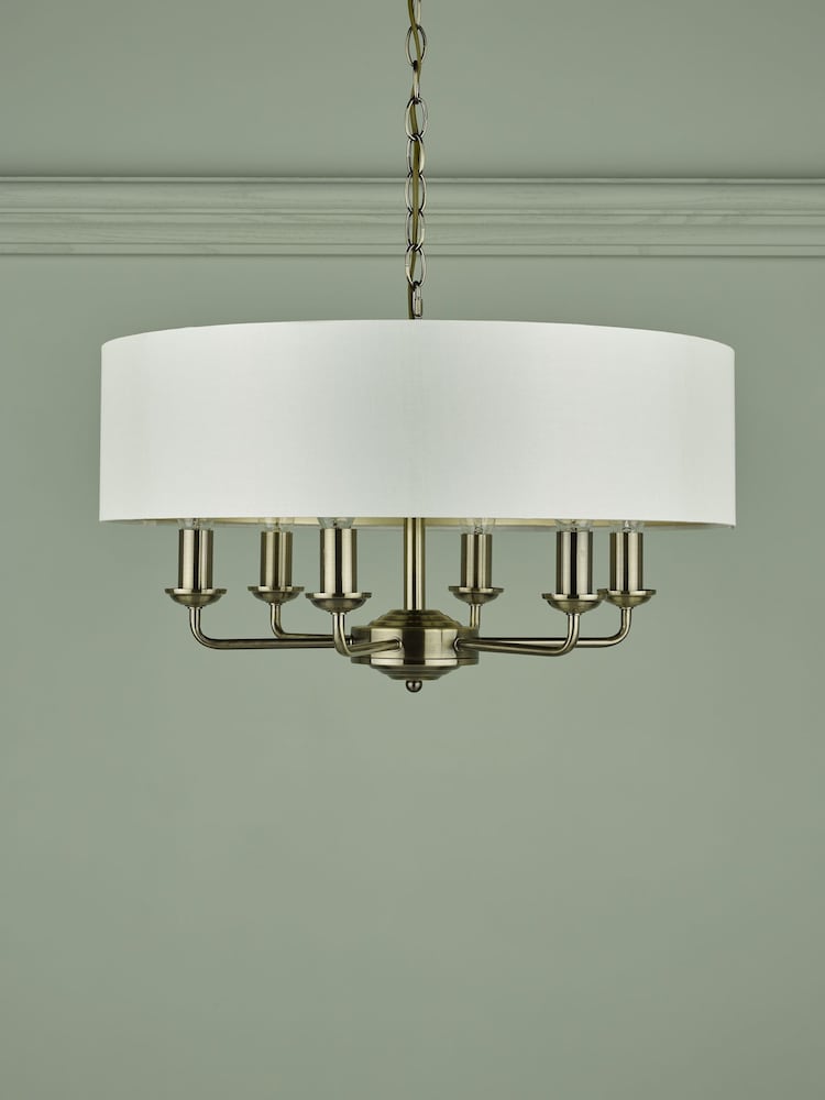 Laura Ashley Brass Sorrento Large Ceiling Light - Image 2 of 6