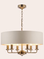 Laura Ashley Brass Sorrento Large Ceiling Light - Image 3 of 6