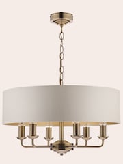 Laura Ashley Brass Sorrento Large Ceiling Light - Image 4 of 6