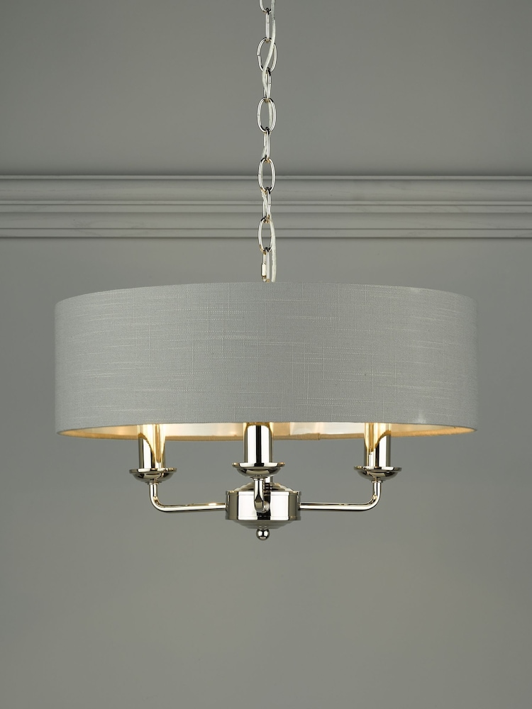 Laura Ashley Charcoal Sorrento Ceiling Light - Image 1 of 6