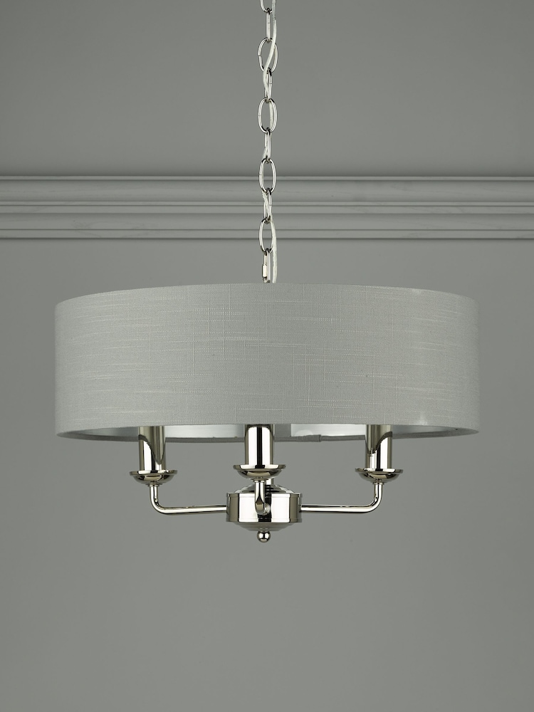 Laura Ashley Charcoal Sorrento Ceiling Light - Image 2 of 6