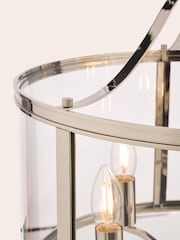 Laura Ashley Chrome Harrington Lantern 5 Light Ceiling Light - Image 4 of 5