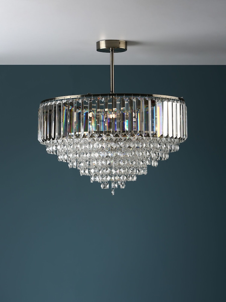 Laura Ashley Brass Vienna 5 Light Flush Ceiling Light - Image 2 of 6 Laura Ashley Brass Vienna 5 Light Flush Ceiling Light - Image 2 of 6