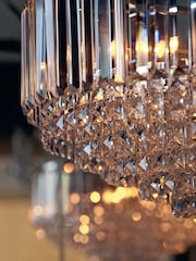 Laura Ashley Brass Vienna 5 Light Flush Ceiling Light - Image 4 of 6