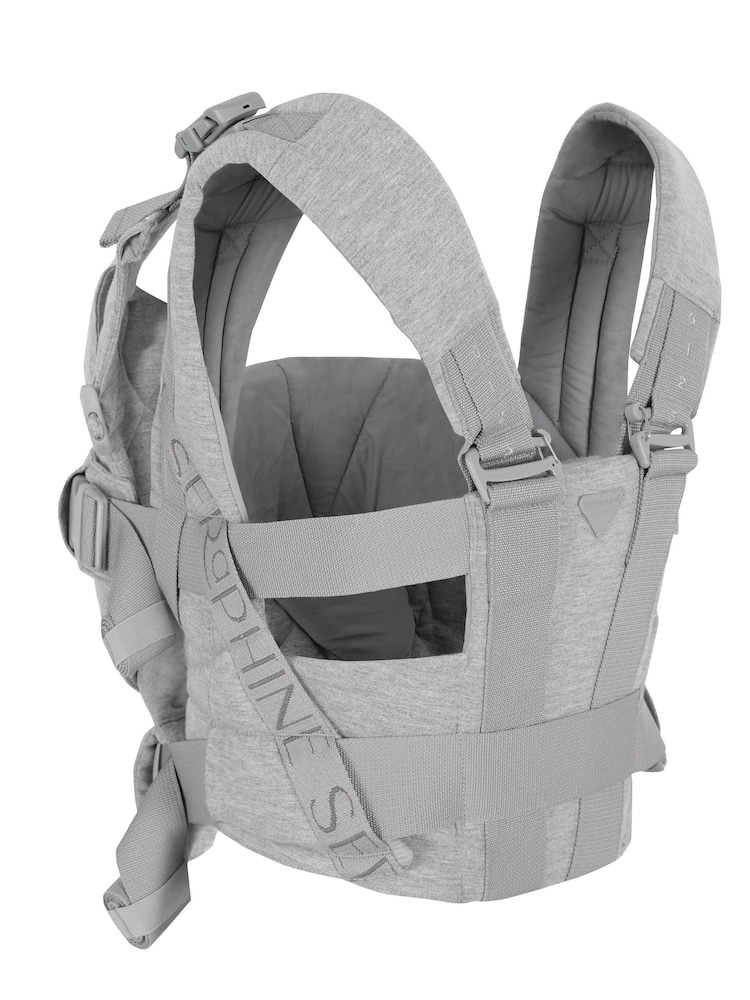 Seraphine Grey Marl CARIPOD Baby Carrier in Cotton Canvas - Image 9 of 9 Seraphine Grey Marl CARIPOD Baby Carrier in Cotton Canvas - Image 9 of 9