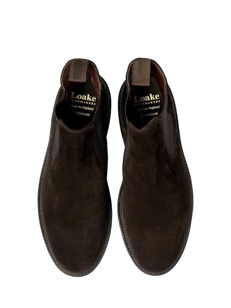 Loake Suede Chelsea Brown Boots - Image 3 of 3 Loake Suede Chelsea Brown Boots - Image 3 of 3