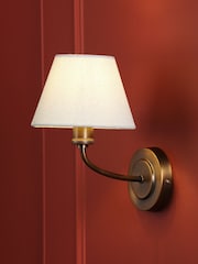 Laura Ashley Antique Brass Denston Wall Light - Image 1 of 8