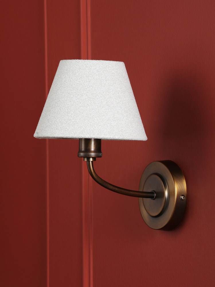 Laura Ashley Antique Brass Denston Wall Light - Image 2 of 8 Laura Ashley Antique Brass Denston Wall Light - Image 2 of 8