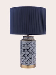 Laura Ashley Blue Knipton Table Lamp - Image 3 of 7