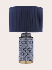Laura Ashley Blue Knipton Table Lamp - Image 4 of 7