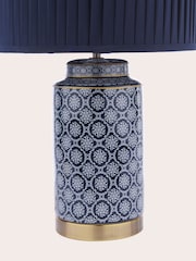 Laura Ashley Blue Knipton Table Lamp - Image 6 of 7