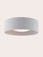 Laura Ashley Oatmeal Bacall Flush Ceiling Light - Image 2 of 4