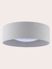 Laura Ashley Oatmeal Bacall Flush Ceiling Light - Image 3 of 4