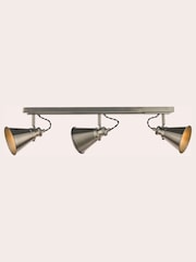 Laura Ashley Silver Rufus Grande 1 Light Pendant 3 Light Linear Pendant Bar Ceiling Light - Image 3 of 6