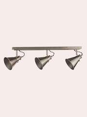 Laura Ashley Silver Rufus Grande 1 Light Pendant 3 Light Linear Pendant Bar Ceiling Light - Image 4 of 6
