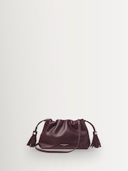 Aspinal of London Red Hudson Large Pebble Pouch - Image 1 of 4