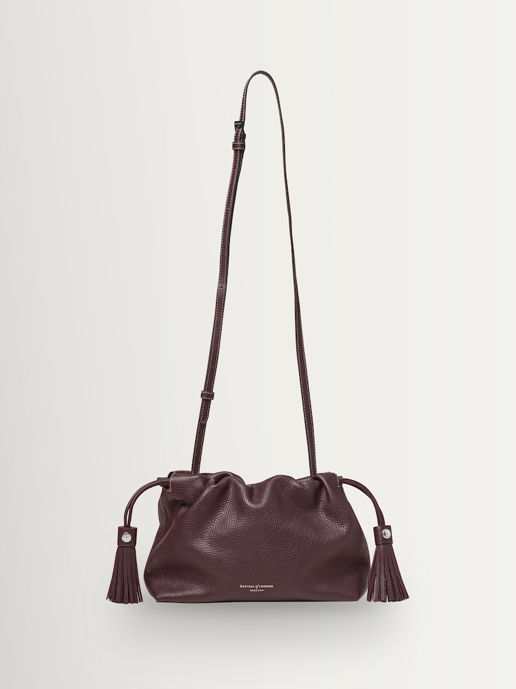 Aspinal of London Red Hudson Large Pouch Pebble - Image 2 of 4 Aspinal of London Red Hudson Large Pouch Pebble - Image 2 of 4