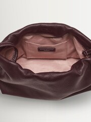 Aspinal of London Red Hudson Large Pebble Pouch - Image 4 of 4