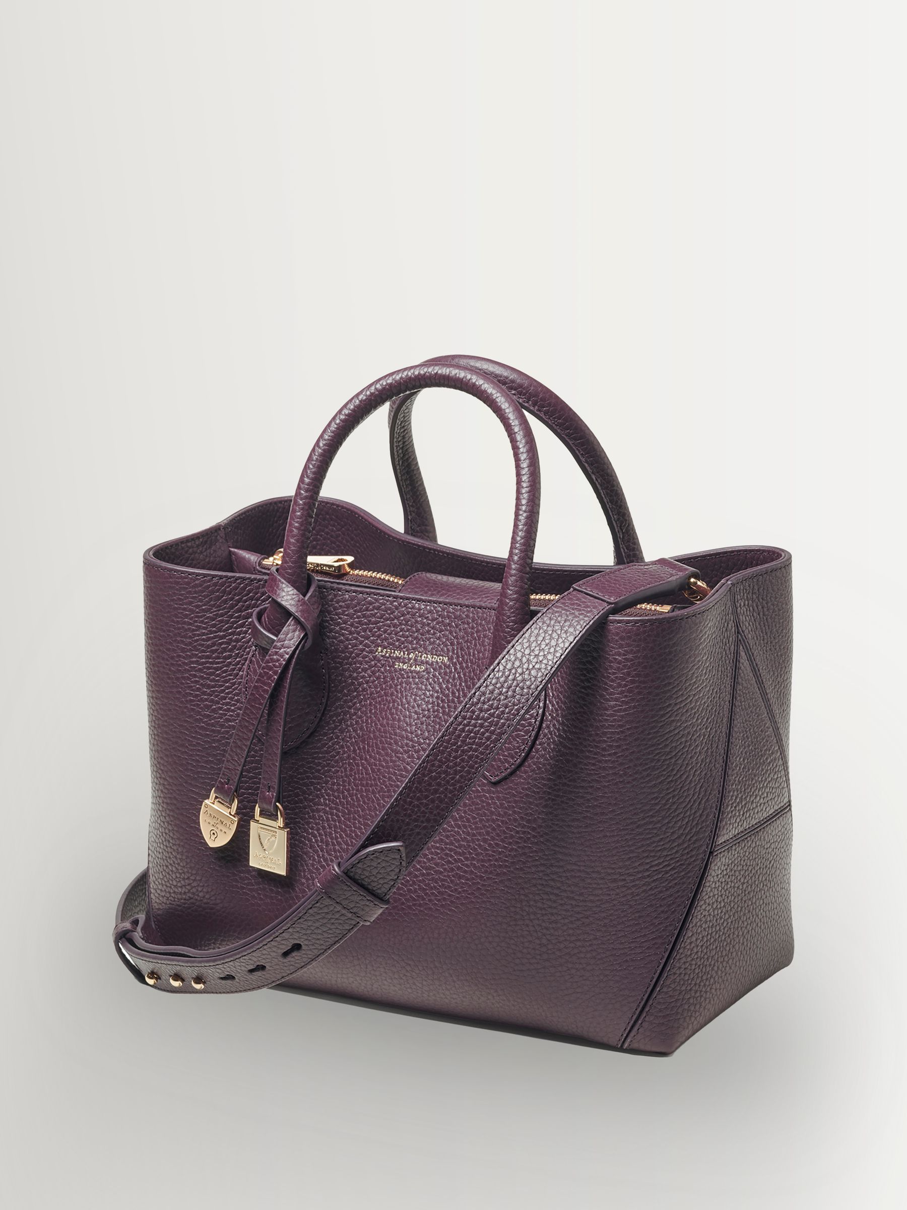 Buy Aspinal of London Purple Midi Tote from Next USA