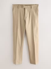 Stone Slim Fit Motionflex Linen TENCEL™ Lyocell Blend Smart Trousers - Image 5 of 9