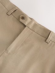 Stone Slim Fit Motionflex Linen TENCEL™ Lyocell Blend Smart Trousers - Image 8 of 9