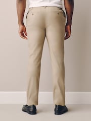 Stone Muscle Fit Motionflex Linen TENCEL™ Lyocell Blend Smart Trousers - Image 3 of 5