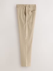 Stone Muscle Fit Motionflex Linen TENCEL™ Lyocell Blend Smart Trousers - Image 7 of 11