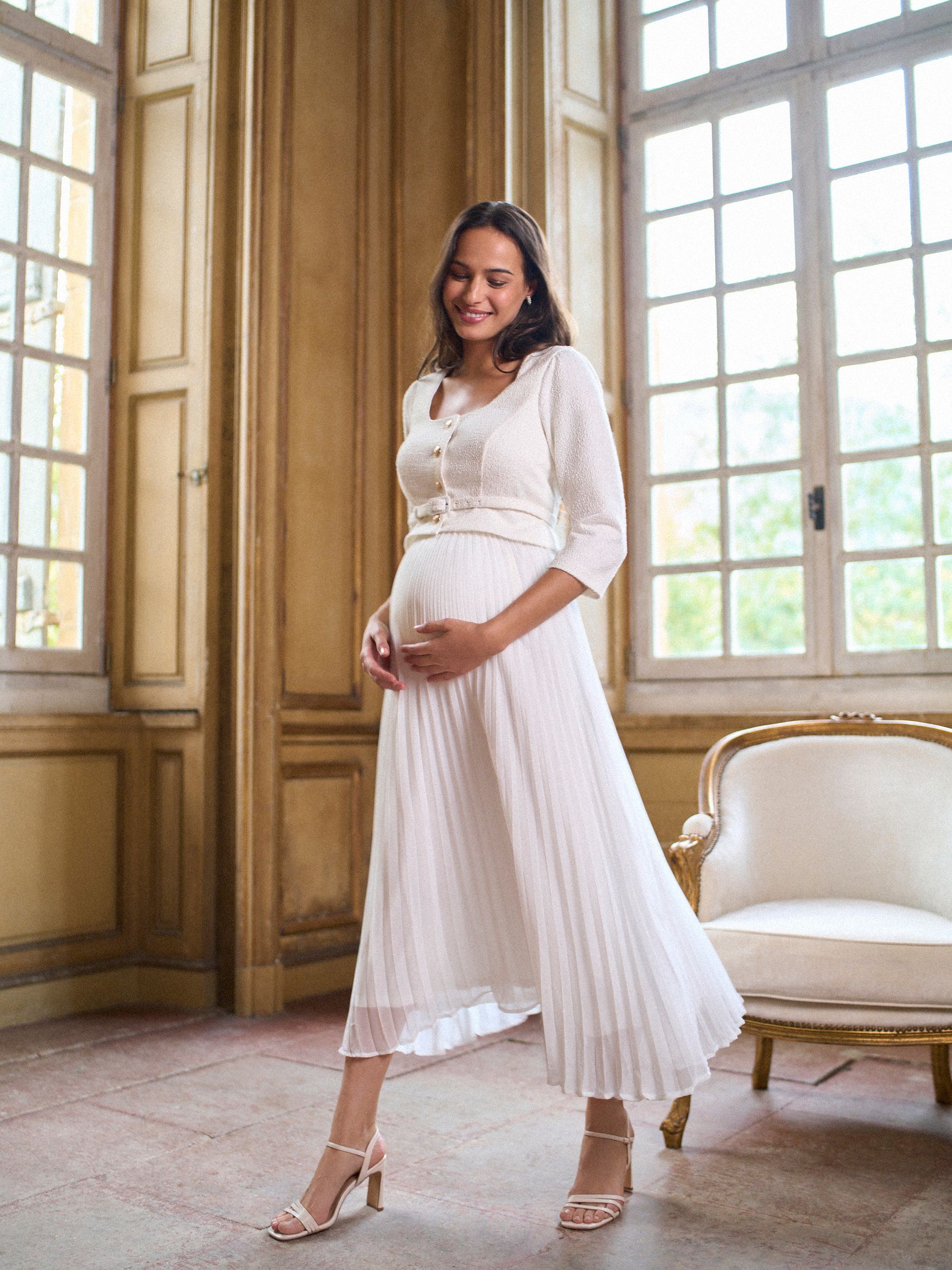 babyboo white mini dress Alana in Ivory Size XS SeleneDress Princess seams Emma Watson's Belle Dress Size:48 (for waist size 52
