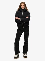 Superdry Black Hooded Ski Bomber Jacket - Image 2 of 7