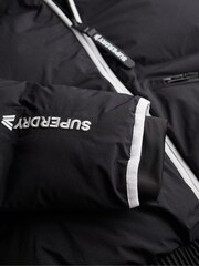Superdry Black Hooded Ski Bomber Jacket - Image 7 of 7