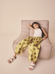 أخضر منقط - بنطلون واسع بتصميم سهل الارتداء (3-16 سنة) - صورة 3 من 9