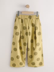 أخضر منقط - بنطلون واسع بتصميم سهل الارتداء (3-16 سنة) - صورة 6 من 9