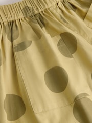 أخضر منقط - بنطلون واسع بتصميم سهل الارتداء (3-16 سنة) - صورة 8 من 9