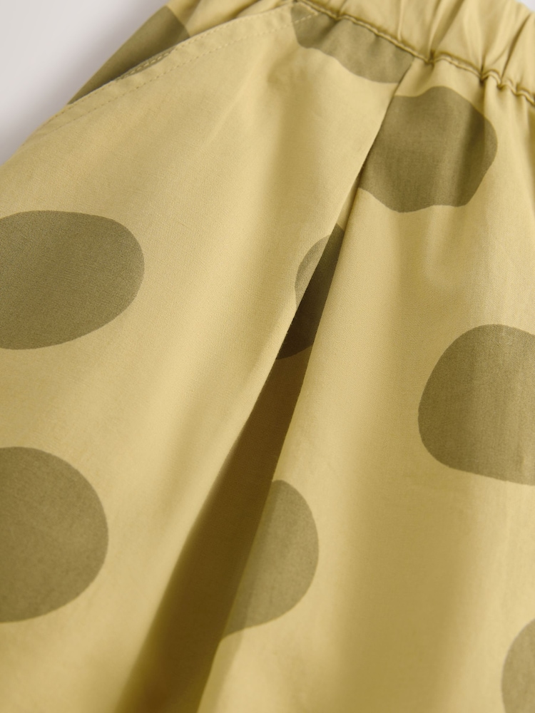 أخضر منقط - بنطلون واسع بتصميم سهل الارتداء (3-16 سنة) - صورة 9 من 9