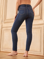 Seraphine Indigo Blue Petite Maternity Underbump Skinny Jeans - Image 4 of 5