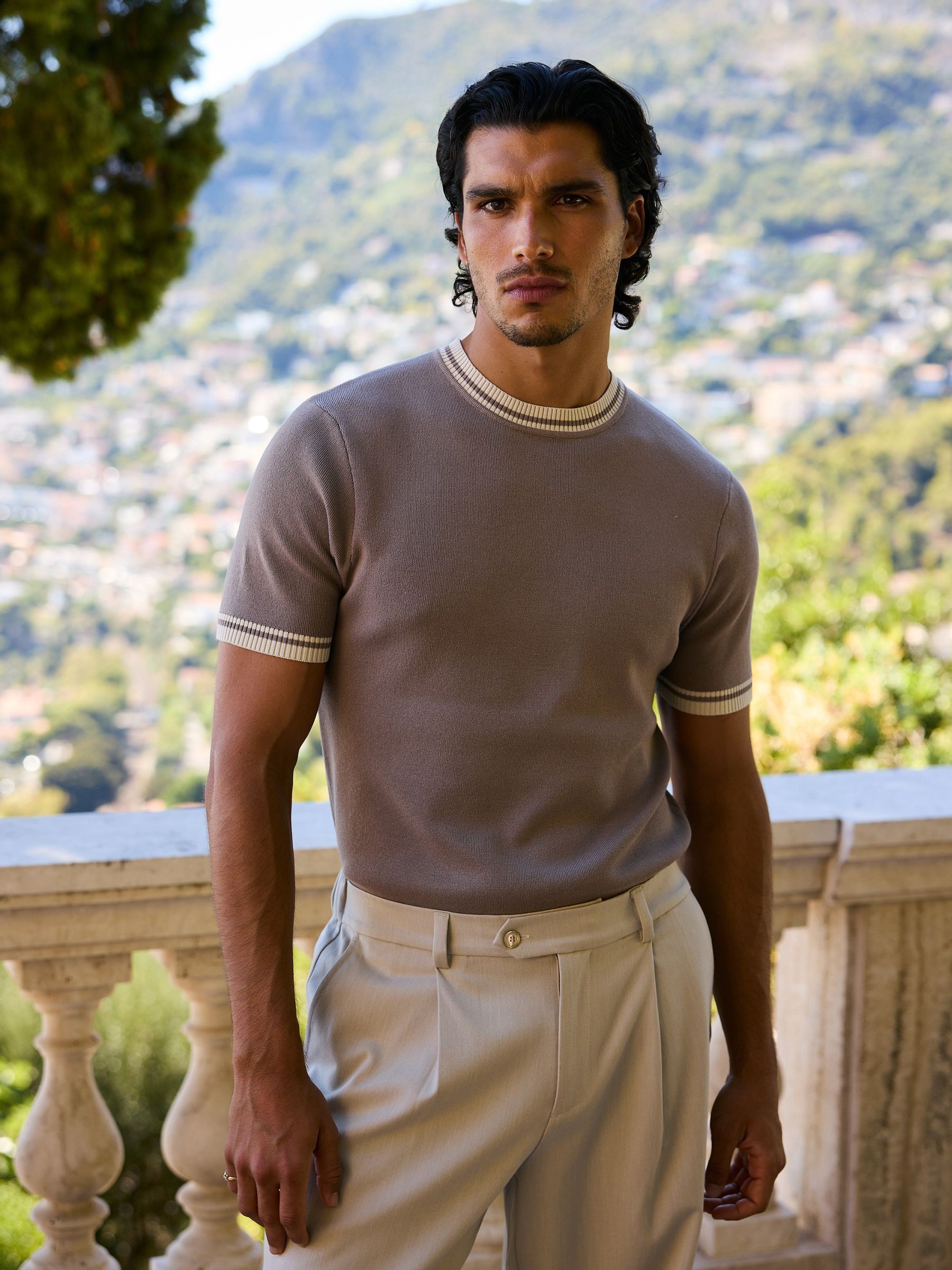 Comprar Camiseta polo MAUVAIS Riccio Slim Knit Tipped from Next Brazil