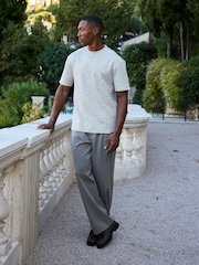 MAUVAIS Arlio Textured Relaxed Boxy T-Shirt - Imagen 4 de 6
