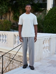 MAUVAIS Arlio Textured Relaxed Boxy T-Shirt - Imagen 5 de 6