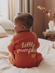 Orange Two Way Zip Baby Sleepsuit (0mths-3yrs) - Image 1 of 14