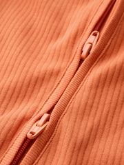 Orange Two Way Zip Baby Sleepsuit (0mths-3yrs) - Image 12 of 14