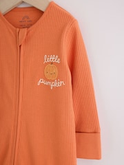 Orange Two Way Zip Baby Sleepsuit (0mths-3yrs) - Image 8 of 14