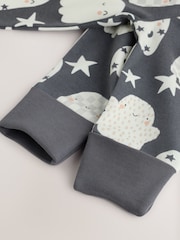 Grey Halloween Ghost Two Way Zip Baby Sleepsuit (0mths-3yrs) - Image 9 of 9
