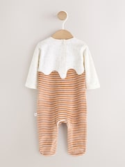 Neutral Christmas Pudding Sleepsuit & Hat Set (0mths-2yrs) - Image 6 of 10
