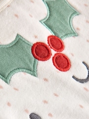 Neutral Christmas Pudding Sleepsuit & Hat Set (0mths-2yrs) - Image 8 of 10