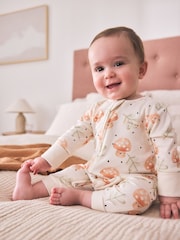 Neutro - 3 Pack Two Way Zip Baby Sleepsuit (0mths-3yrs) - Imagen 1 de 4