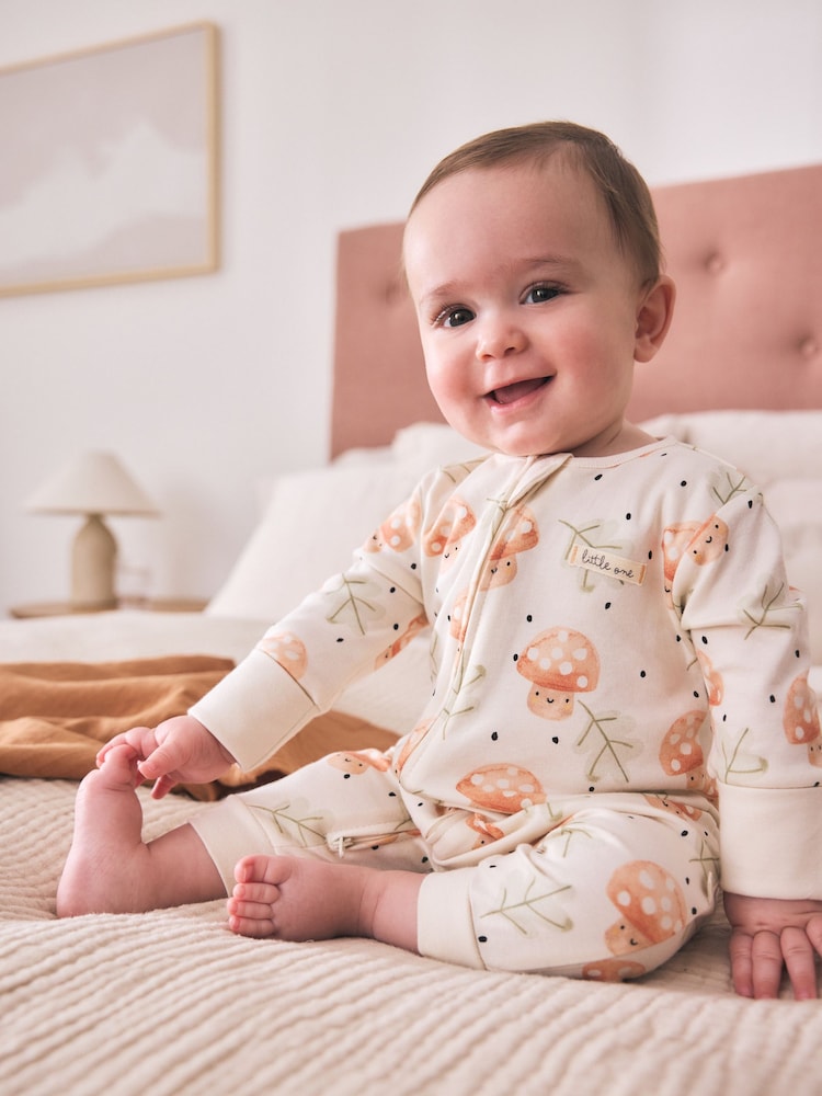 Neutro - 3 Pack Two Way Zip Baby Sleepsuit (0mths-3yrs) - Imagen 1 de 4 Neutro - 3 Pack Two Way Zip Baby Sleepsuit (0mths-3yrs) - Imagen 1 de 4